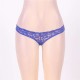 Caged Back Navy Open Crotch Lace Panty