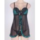 Cup Black Lace Lingerie With Panty