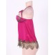 Regal Romance Sexy Rose Red Lace Babydoll