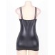 Plus size leather dress