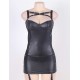 Plus size leather dress