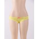 Yellow Neon Lace Crotchless Panty