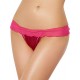 Plus Size Mesh Big Bow Ruffled Thong