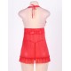 Romantic Red Open Back Flare Lingerie