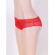 Plus Size Sexy Holiday Peek A Boo Back Mesh Crotchless Valentines Panty