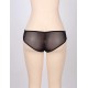 Plus Size Black Leather Zipper Panty