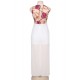 Pure White Embroidery Fantasy Dress for Lady