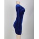 On Sale Backless Blue Sparkle Dress