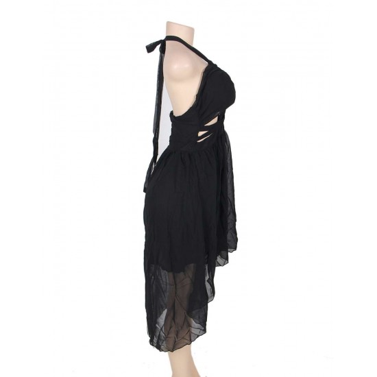 Twist Front Chiffon Dress