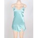 Two-Piece Satin Mint Green Sleepwear