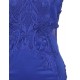 Blue Deluxe Decals Fashion Dress Lace Bodycon