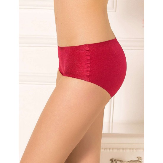 Plus Size Red Flash Silky Soft Sexy Panty