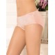 Sexy Plus Size Apricot Flash Silky Soft Panty