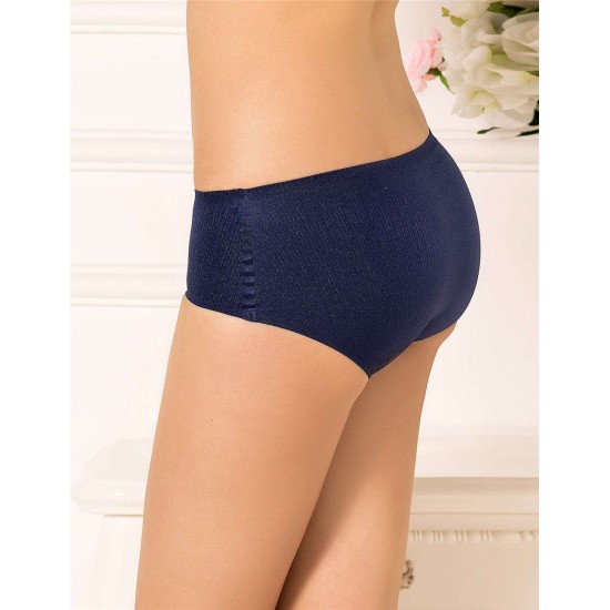 Dark Blue Plus Size Flash Silky Soft Sexy Panty