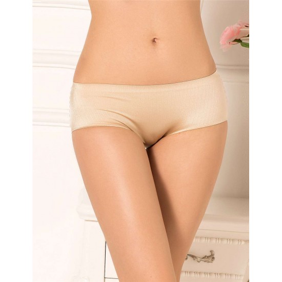 Plus Size Champagne Silky Flash Soft Sexy Panty