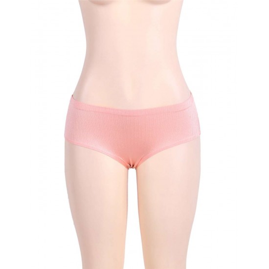 Sexy Plus Size Apricot Flash Silky Soft Panty