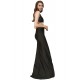 Black Cross-strapped Gown