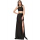 Black Cross-strapped Gown