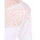 Elegant Lace Hi-low White Evening Dress