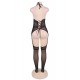 Luxurious lace bustier set with stocking