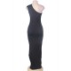 Black One Shoulder Plus Size Dress Wholesale