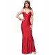 Plus Size Red Elegant Embroidery Long Sleeve Maxi Party Dress