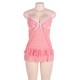 Sweet Pink Polka Dots Sexy Babydoll