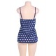 Sweet blue polka dots sexy babydoll