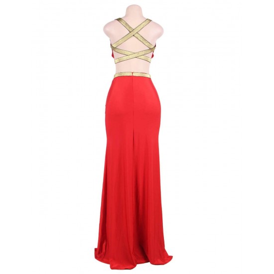 Red Separate Golden Edge Dress