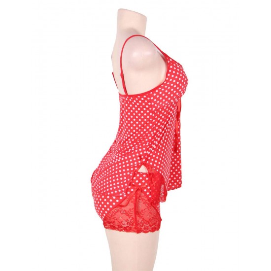 Sweet Sexy Red Polka Dots Babydoll