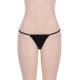 Black Plus Size Exotic Micro Shiny G String Thongs