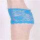 Hot Blue Lace Open Crotch Panty