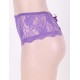 Purple Open Crotch Sexy Lace Panty