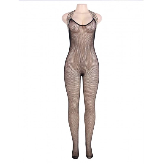 Mesh Backless Bodystocking