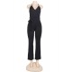 Black Wide Leg Halter Jumpsuit