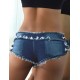 Sexy women summer shorts jeans denim micro mini jean