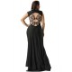 Plus Size Elegant Square Collar Embroidered Formal Dress