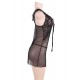 Black Mesh Lace Babydoll With G string