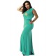 Green Elegant Embroidery Party Gown