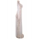 Plus Size White Delicate Lace Long Sleepwear Gown