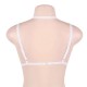 White Elastic Strappy Harness Bra Women Bralette