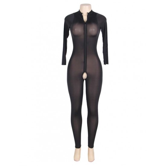 Black Meah Long Sleeve Jumpsuit