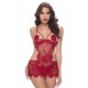 Red Lace Sexy Babydoll