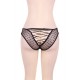 Plus Size Sexy Black Lace Strappy Panty