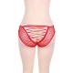 Plus Size Sexy Red Lace Strappy Panty