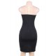 Elegant Embroidery Black Bodycon Fashion Dress 