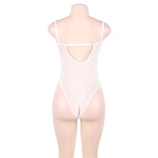 Glamour Underwire Hollywood Sheer Lace Teddy