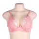 Plus Size Pink Lace Bralette Top