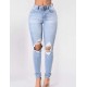 Top Design Ripped Women Jeans 