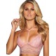 Pink Seductive Strappy Lace Bralette Top